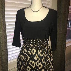 Mad Men Style Scoop Neck Baby Doll Dress